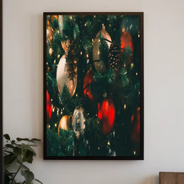 Festive Christmas Tree Poster