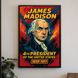 James Madison 4th President Poster Wall Art Heritage