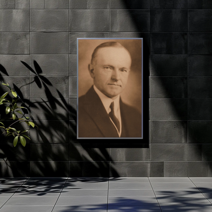 Calvin Coolidge 30th President Sepia Photo