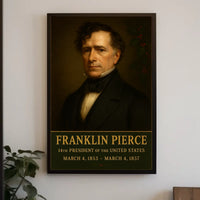 Franklin Pierce Portrait Historical Presidential Poster