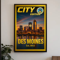 Des Moines City Edition Poster