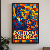 Political Science Mosaic Poster