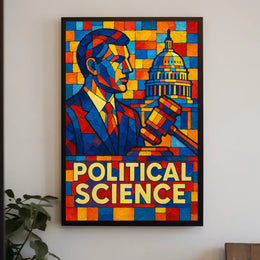 Political Science Mosaic Poster