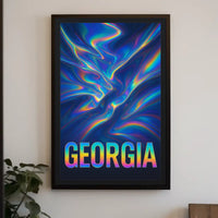 Georgia Vibrant Abstract Abstract Poster