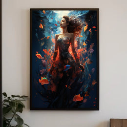 Underwater Elegance Poster