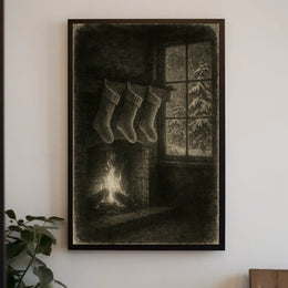 Cozy Winter Hearth Poster