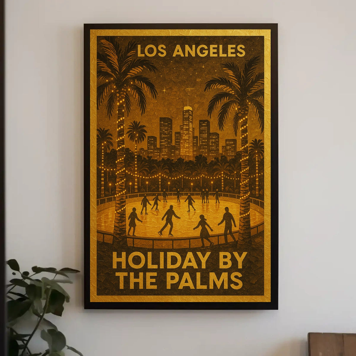 Holiday by the Palms in Los Angeles Poster