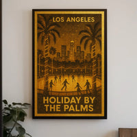 Holiday by the Palms in Los Angeles Poster