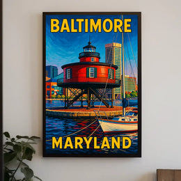 Baltimore Harbor Lighthouse Poster