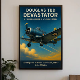 Douglas Devastator Poster Vintage Aviation Print