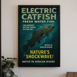 Electric Catfish Natures Shockwave Poster