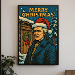 Merry Christmas Portrait Poster