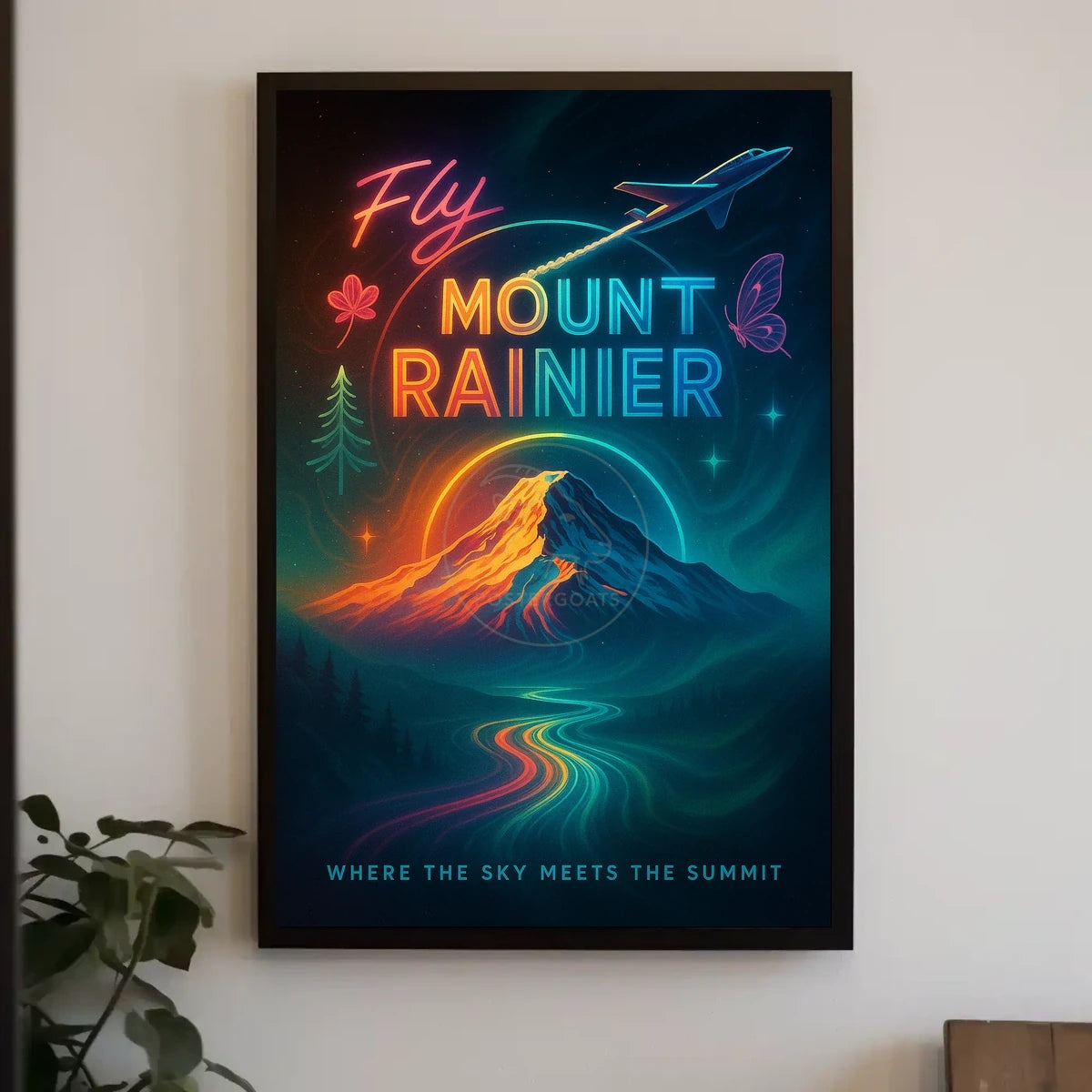 Mount Rainier Adventure Travel Poster