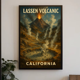 Lassen Volcanic California Poster