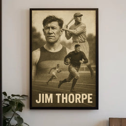 Jim Thorpe A Legendary Athlete Poster