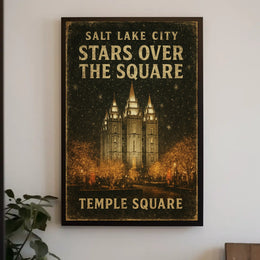 Stars Over Temple Square Poster