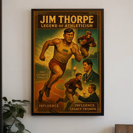 Jim Thorpe Celebrating a Sports Legend Poster