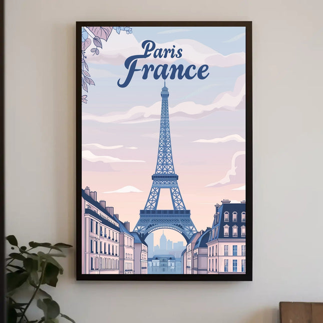 Parisian Dreams: Eiffel Tower Travel Poster