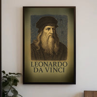 Leonardo da Vinci Renaissance Icon Poster PosterGoat