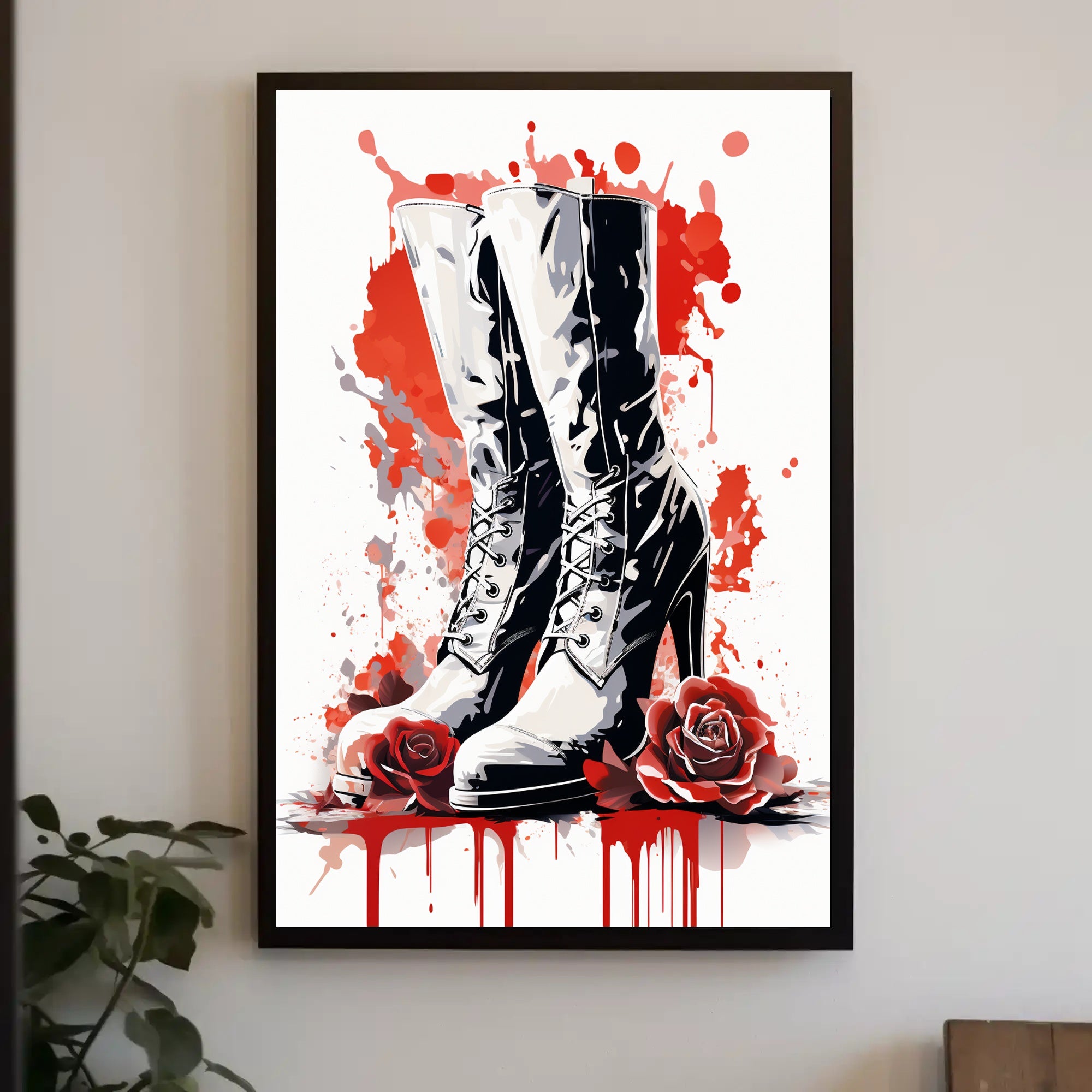 Boots And Roses Poster