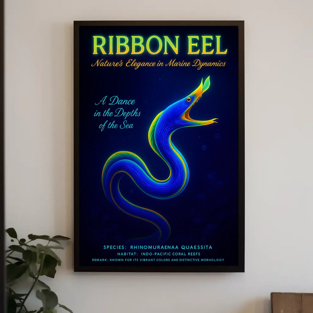 Ribbon Eel NatureS Elegance Poster