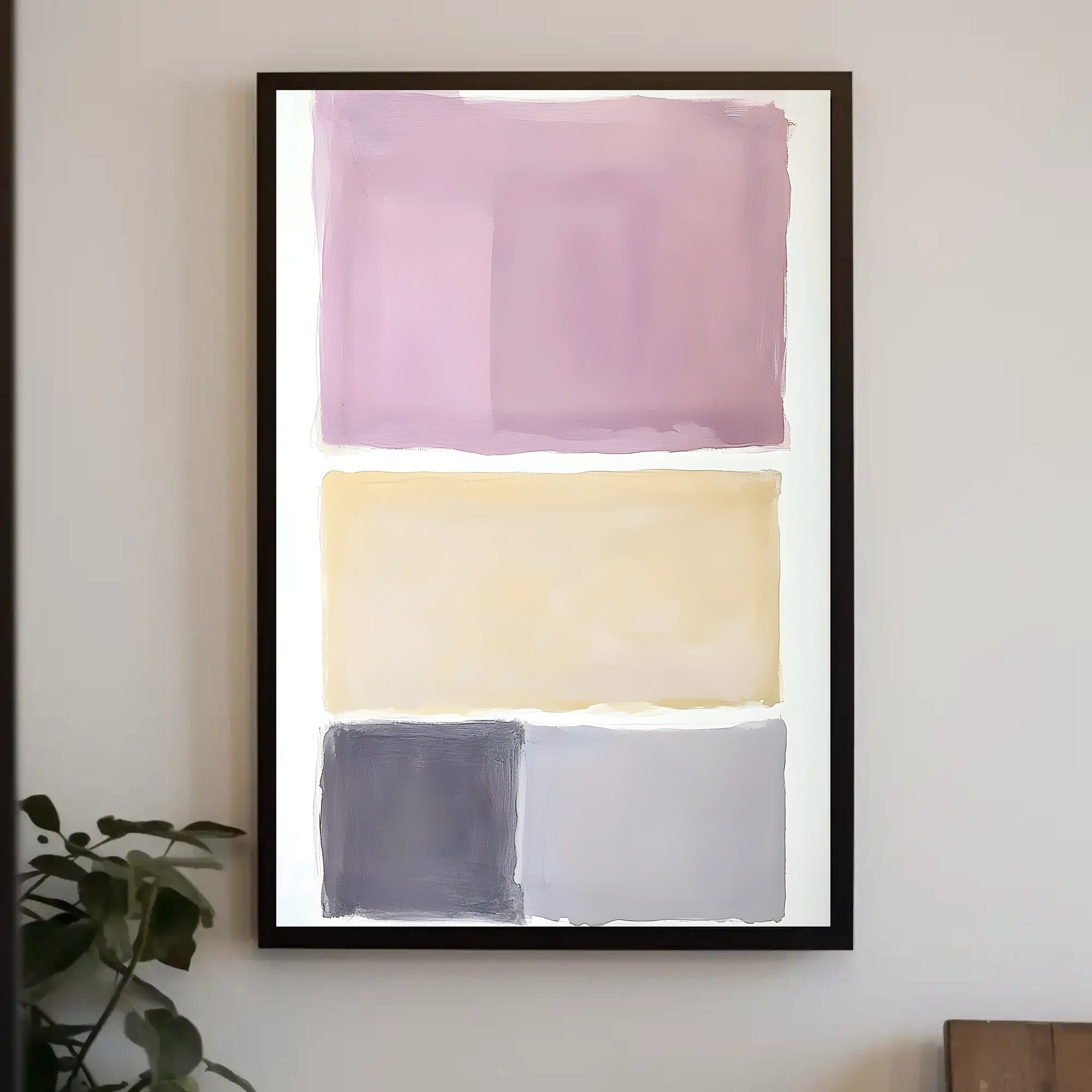 Abstract Color Blocks Modern Wall Art Print