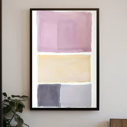 Abstract Color Blocks Modern Wall Art Print