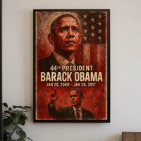 Barack Obama 44th President Poster