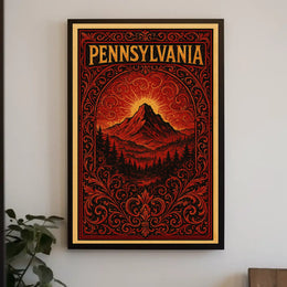 Pennsylvania Landscape Art Poster