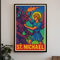 Saint Michael Divine Art Poster