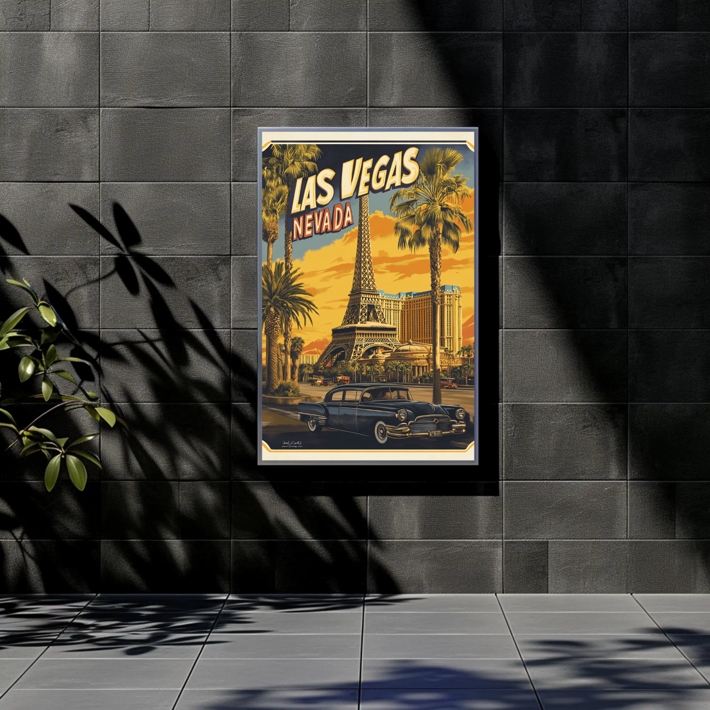 Las Vegas Retro Poster Vintage Style Poster
