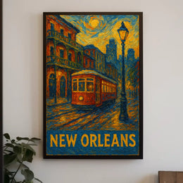 New Orleans Nightscape Poster