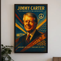 Jimmy Carter Vintage Presidential Historical or Presidential Poster PosterGoat