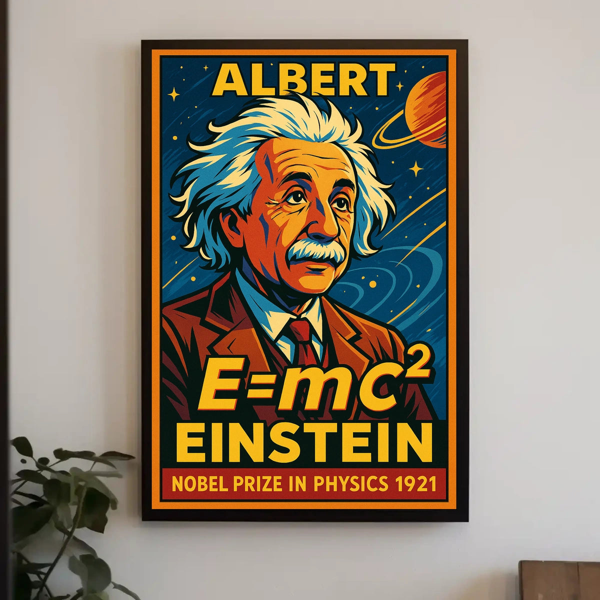 Albert Einstein Nobel Prize 1921 Vintage Physics Wall Art Timeless Scenic Inspiration Poster