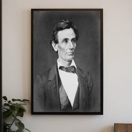 Abraham Lincoln Top Hat Desk Poster Historical Artwork PosterGoat