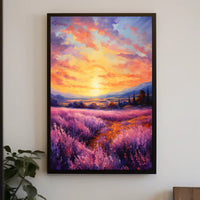 Lavender Sunset Poster