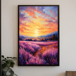 Lavender Sunset Poster