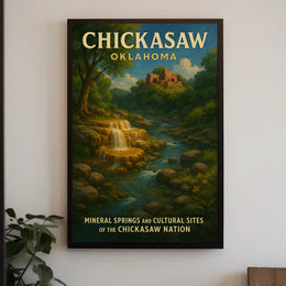 Chickasaw Nation Mineral Springs And Poster