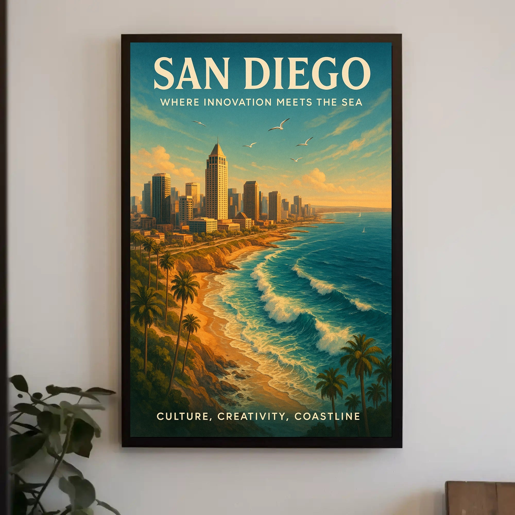 San Diego Coastal Skyline Urban or Cityscape Poster