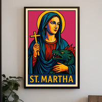 St. Martha Iconic Representation Poster