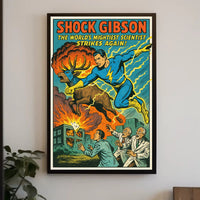 Shock Gibson The Worlds Mightiest Scientist Poster PosterGoat