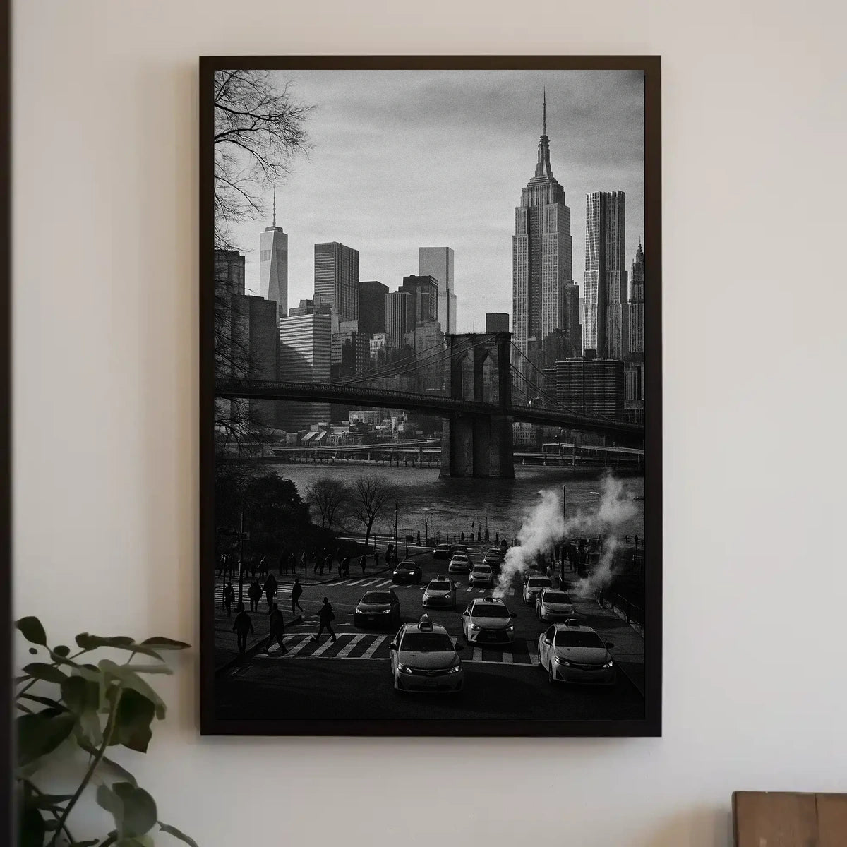 New York City Skyline Poster Wall Art 18x24 Print Premium