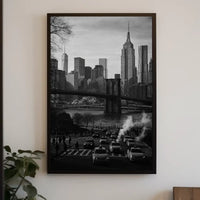 New York City Skyline Poster Wall Art 18x24 Print Premium