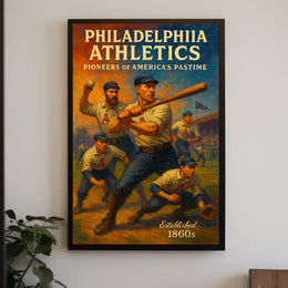 Philadelphia Athletics Pioneers Of Poster