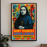 Saint Frances Xavier Cabrini Patron Of Poster
