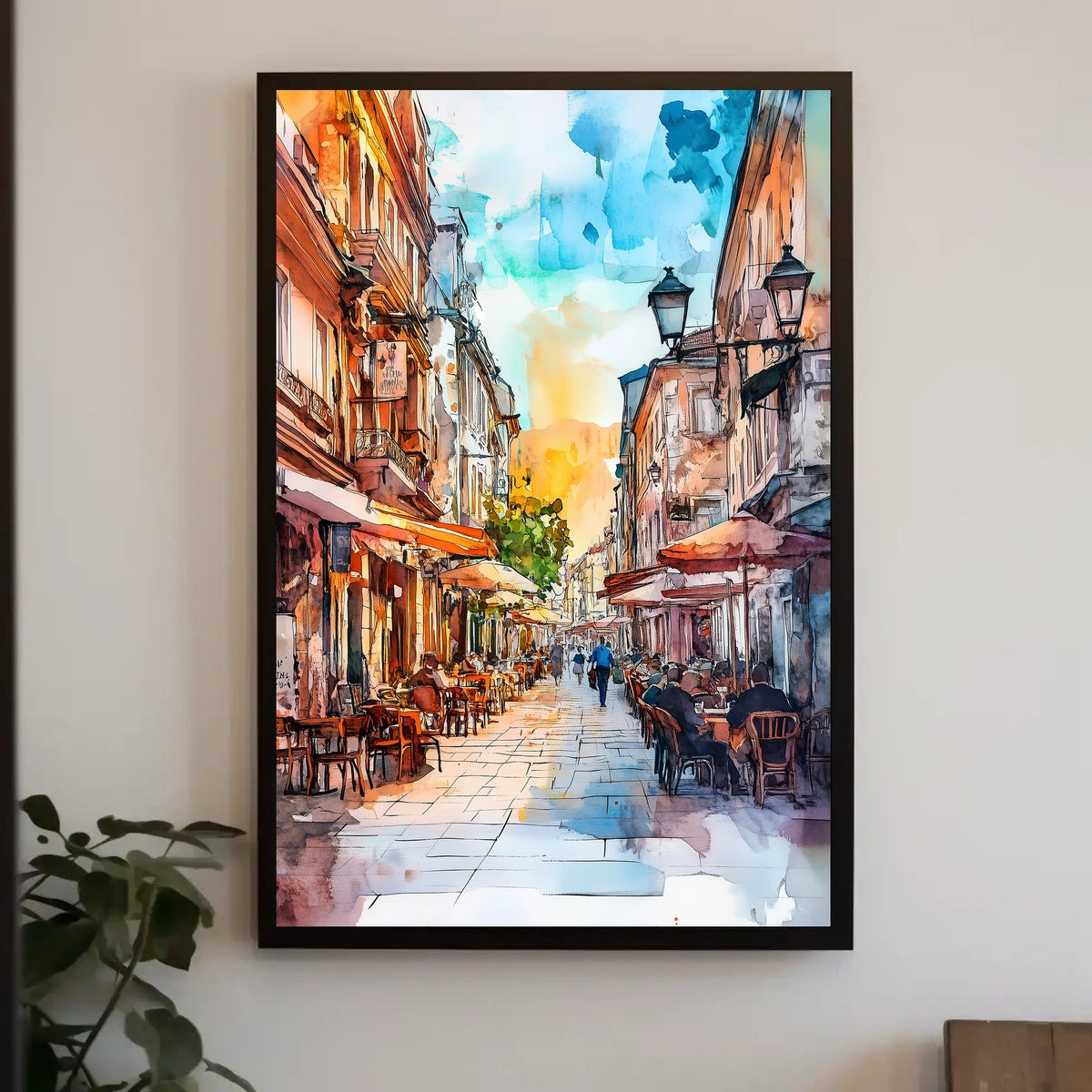 Vibrant Skadarlija Bohemian Street Scene In Serbia Poster
