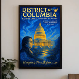 District of Columbia Nation's Capital Poster