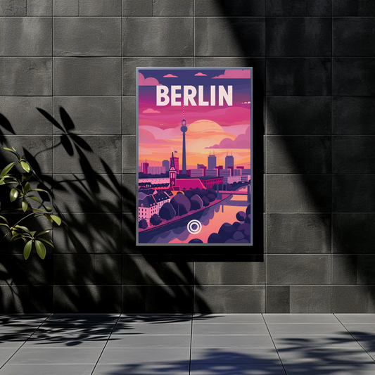Berlin at Sunset Poster