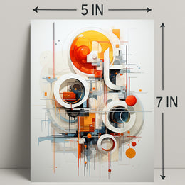 Abstract Geometric Symphony Abstract Poster PosterGoat