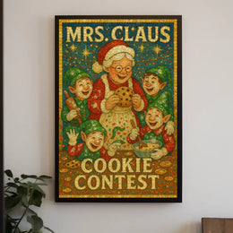 Mrs. Claus Cookie Contest Poster